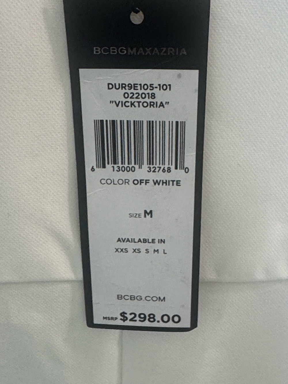 BCBGMaxAzria White V-Neck Jumpsuit- NWT M - Picture 13 of 13